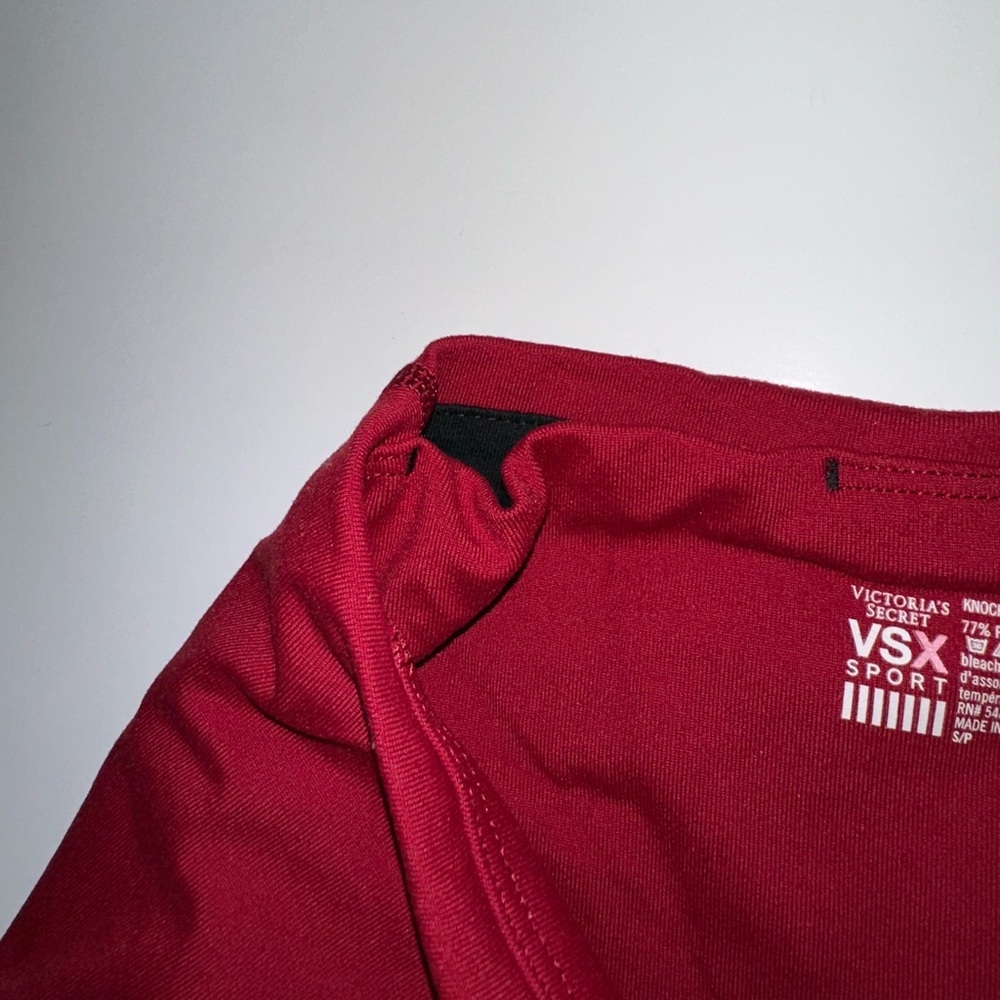 Victoria’s Secret Knockout Tight Leggings Women’s Small Pink Red Pockets - Picture 4 of 7